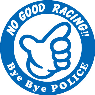 NOGOODステッカー丸（ 青 ）